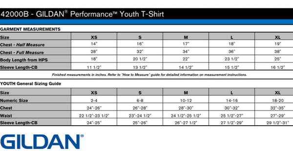 Short Sleeve T-Shirt: GILDAN PERFORMANCE T-SHIRT