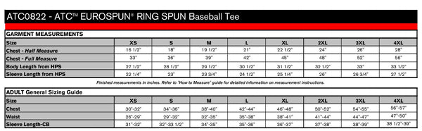 Baseball T-shirt: ATC EUROSPUN BASEBALL TEE