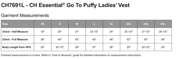 Puffer Vest: CH ESSENTIAL GO TO PUFFY