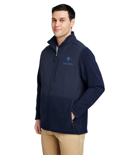 Fleece Jacket: CORE365 JOURNEY SUMMIT HYBRID FULL-ZIP
