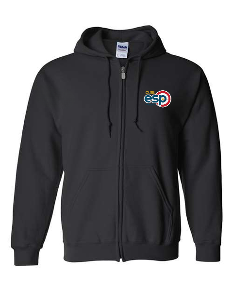 Full Zip Hoodie (Adult): GILDAN FULL ZIP HOODED SWEATSHIRT