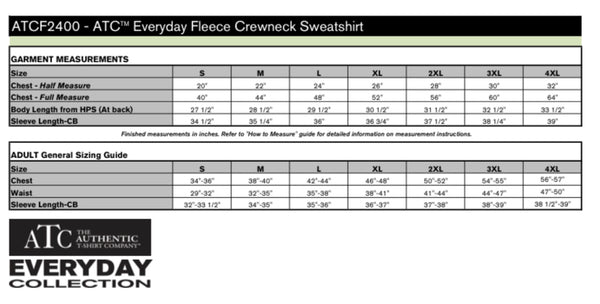 Unisex Crew Sweatshirt: ATC™ EVERYDAY FLEECE CREWNECK SWEATSHIRT