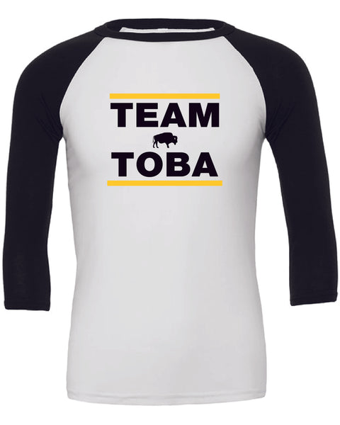 Baseball T-shirt: BELLA + CANVAS 3/4 SLEEVE