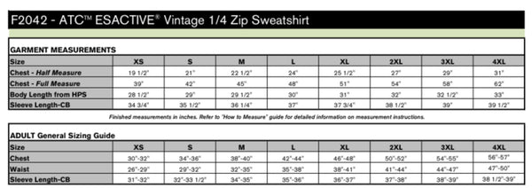 Sweatshirt: ATC™ ESACTIVE® VINTAGE 1/2 ZIP SWEATSHIRT