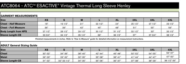 Long Sleeve Shirt: ATC™ ESACTIVE® VINTAGE THERMAL HENLEY