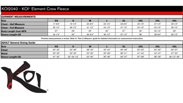 Lightweight Crew Sweatshirt: KOI ELEMENT CREW FLEECE