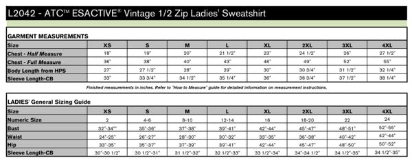 Sweatshirt: ATC™ ESACTIVE® VINTAGE 1/2 ZIP SWEATSHIRT
