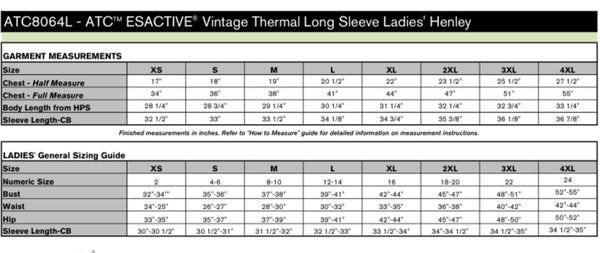 Long Sleeve Shirt: ATC™ ESACTIVE® VINTAGE THERMAL HENLEY