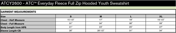 Full Zip Fleece Hoodie: ATC™ EVERYDAY FLEECE