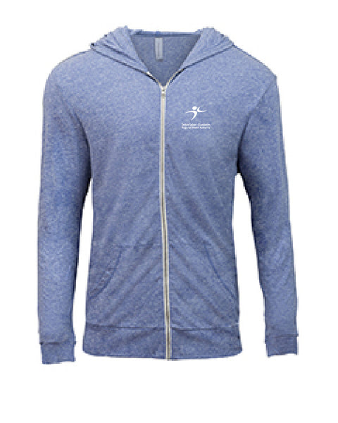 Lightweight Hoodie: THREADFAST UNISEX TRIBLEND FULL-ZIP HOODIE