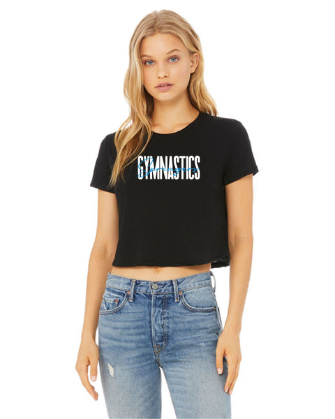 Crop T-Shirt:  BELLA + CANVAS WOMEN'S FLOWY CROP TEE