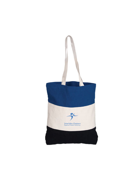 Tote Bag: TRI-COLOURED COTTON TOTE