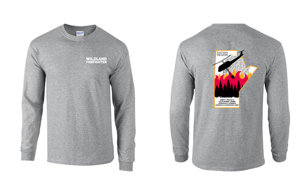 Long-Sleeve T-Shirt (Design 2): GILDAN HEAVY COTTON