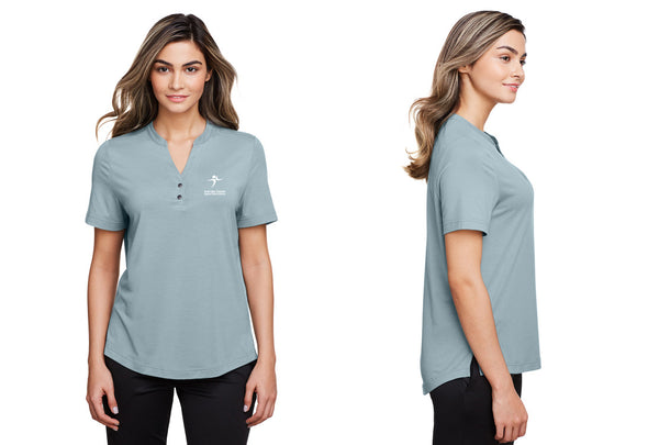 Polo Shirt: NORTH END JAQ  SNAP-UP STRETCH PERFORMANCE POLO